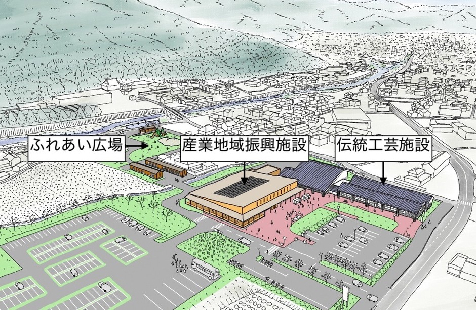 「道の駅おがわまち」全体図