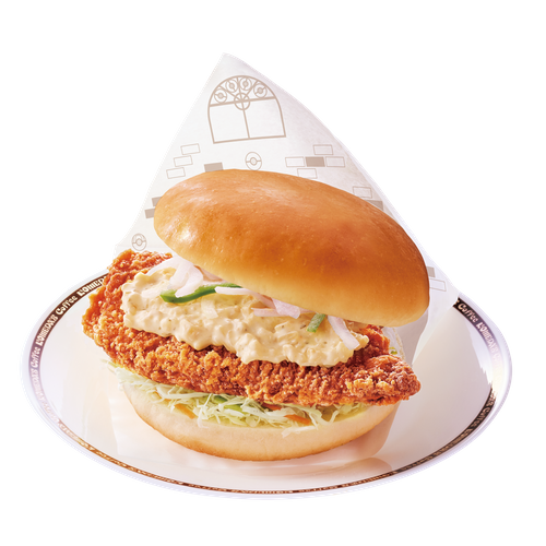 【コメダ珈琲店】フシギダネ・ヒトカゲ・ゼニガメのなかよし鶏タツタバーガーレモンタルタル