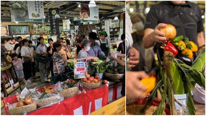 野菜バケツに積み放題