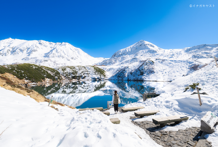 新雪期のみくりが池(11月上旬)