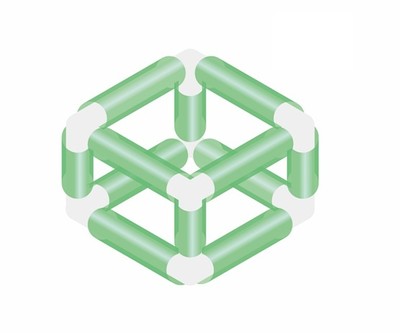 3次元的構造の太陽光発電方式の1ブロックのイメージ図