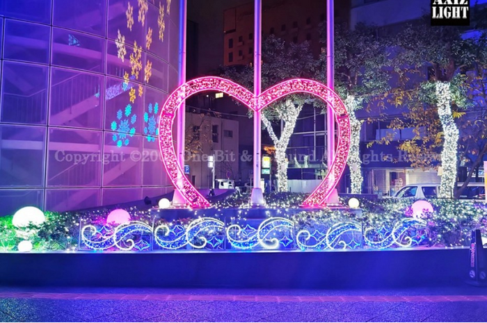 ナディアパークイルミネーション_AXIZLight演出　過去実施時の様子