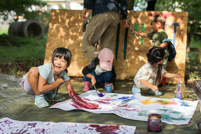 もりとこプレーパークの活動の様子