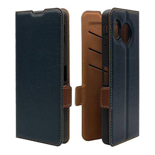 ネイビー&times;ブラウン