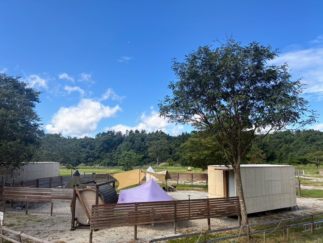 自然豊かなグランピングサイト