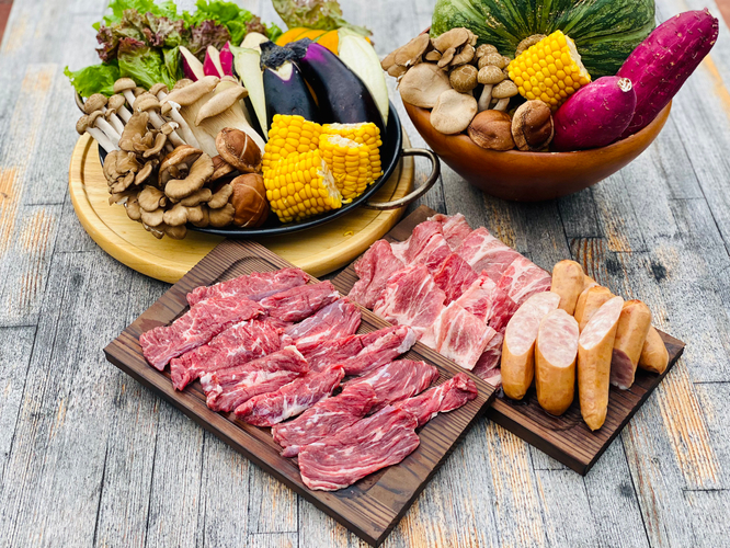 季節の味覚満載の「秋のBBQセット」