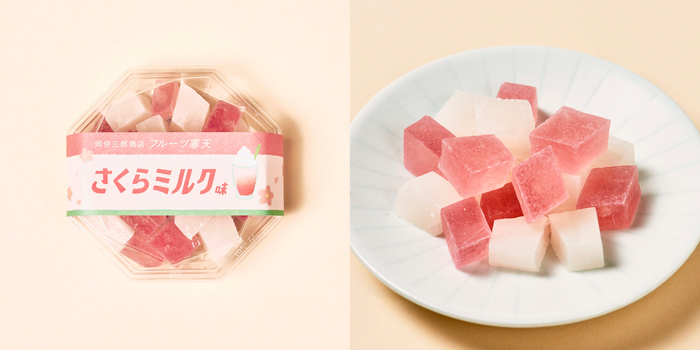 岡伊三郎商店　フルーツ寒天 さくらミルク