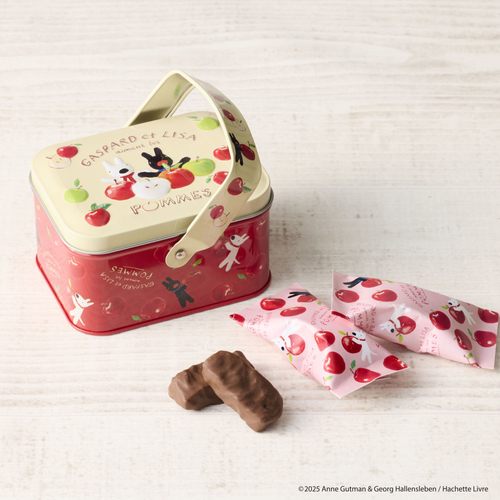 リサとガスパールのみつ林檎バスケット缶