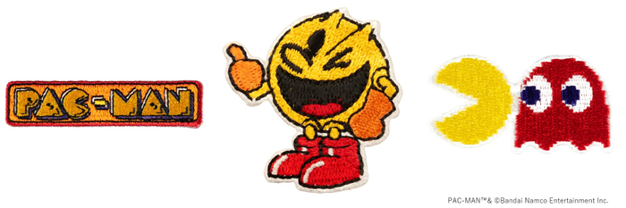 パックマン 刺繍ステッカー