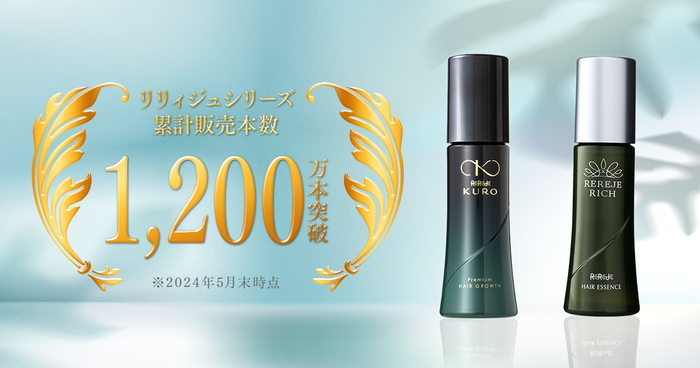 累計販売本数1,200万本突破