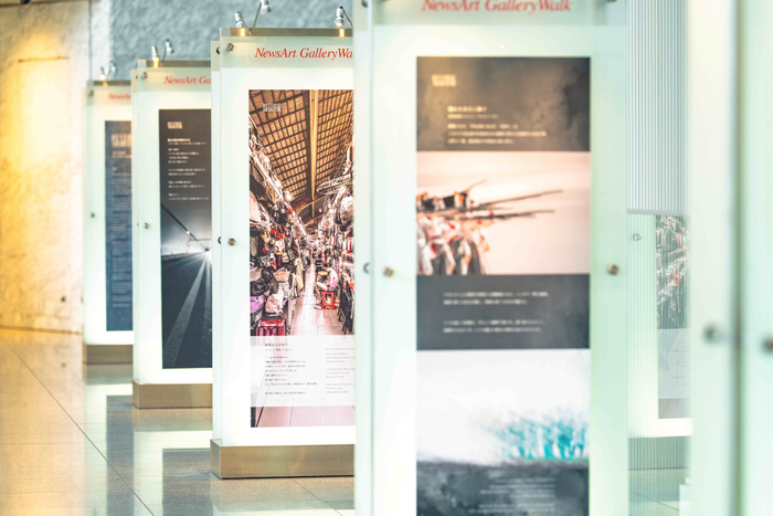 共同通信社ギャラリーウオークでの展示風景