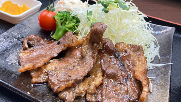 牛カルビ定食