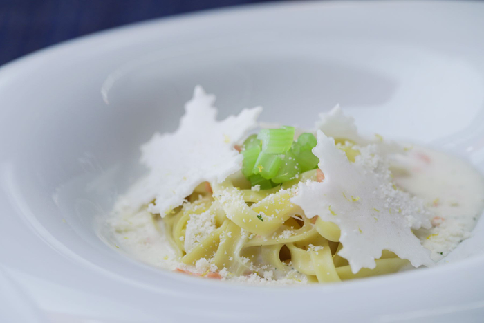 サーモンと今市蕪のクリームパスタ