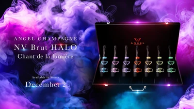 ラグジュアリーシャンパーニュブランド 『ANGEL CHAMPAGNE』が  アタッシュケース『ANGEL CHAMPAGNE NV Brut HALO  Chant de la lumiere (シャン・ドゥ・ラ・リュミエール)』を 2025年12月2日(火)より販売開始！