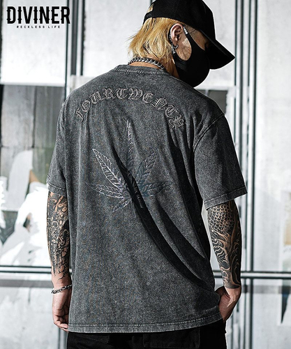 【420 WEED】Weed Illusion TEE(ブラック)