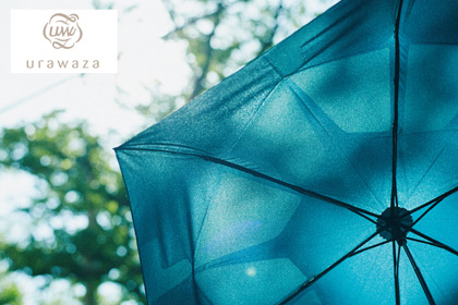 【雨傘】3秒でたためる ウラワザ (urawaza) ドット 折りたたみ傘