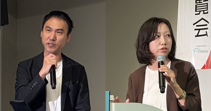 株式会社豊通シスコム 伊藤 勇介氏（左）、各務 歌倫氏（右）による講演
