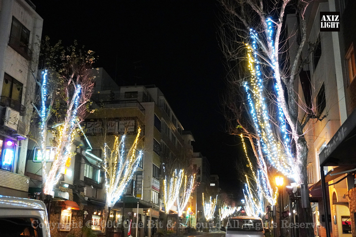 北野坂イルミネーション_AXIZ Light演出の様子