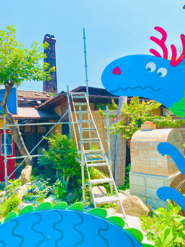 元銭湯　裏庭「backyard]