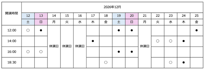 ○：⽂化庁「劇場・⾳楽堂等における⼦供舞台芸術鑑賞体験⽀援事業」対象公演