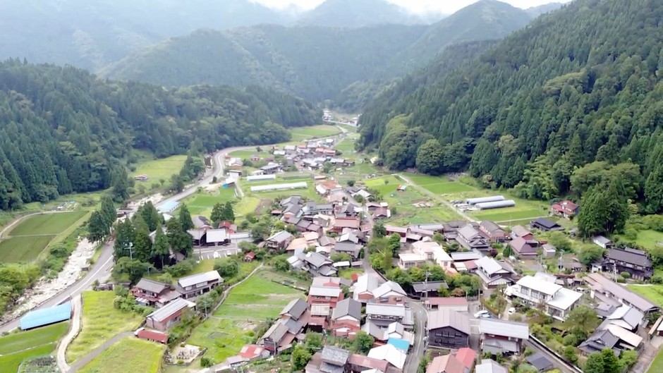 智頭の林業景観(芦津地区)