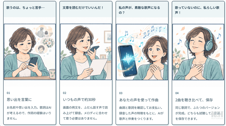 自分の声で歌をつくる