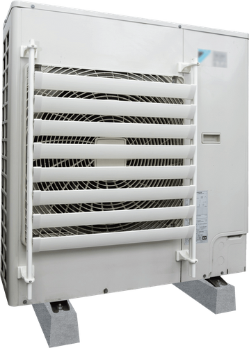 業務用室外機ルーバー　ルーバー上向き