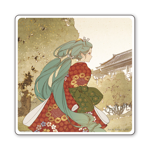 見返り美人ミク アクリルコースターB