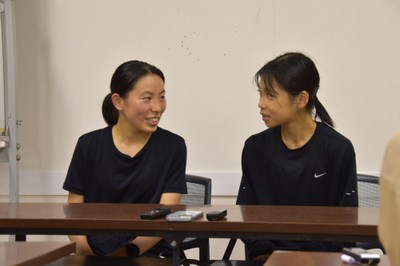 真柴選手(左)と木村選手
