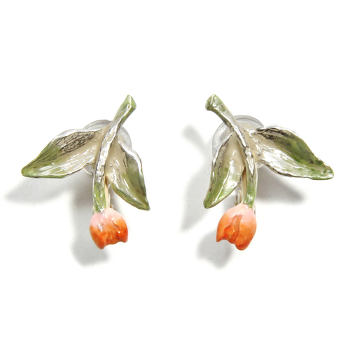 チューリップイヤリング(ピンク)　定価:3,080円&rArr;セール価格:2,156円