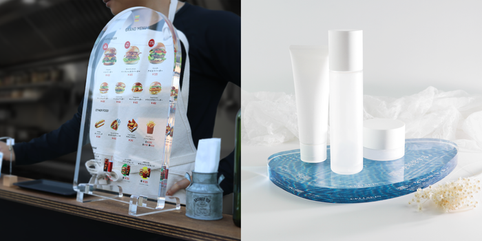 制作例：メニューボードとディスプレイスタンド