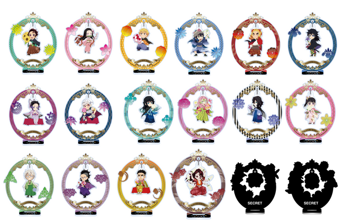 ニジゲンノモリ&times;アニメ『鬼滅の刃』 ゆらゆらアクリルスタンド(A/B)【2023】/各825円（税込）