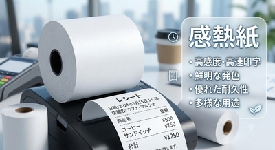 図. 感熱紙の製品画像