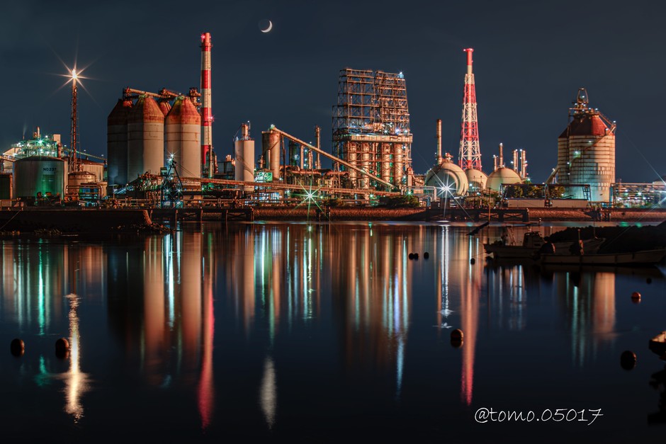 展示写真の一部(水島工業地帯)2