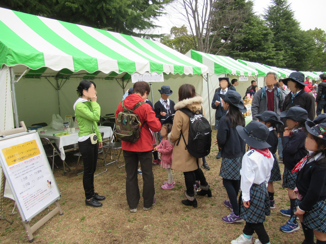過去の防災展示の様子