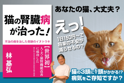 『猫の腎臓病が治った！～不治の病を治した奇跡のイヌトウキ～』書影。Laule'a出版より2025年4月25日発売。Kindle版／税込1,500円