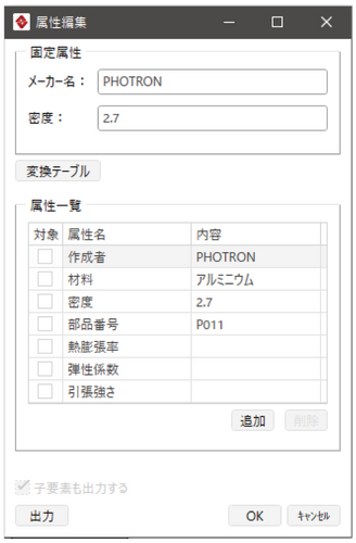 属性情報