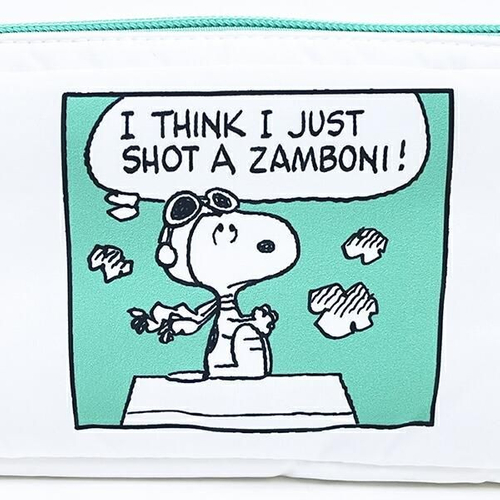 スヌーピーのコミック柄ポーチ