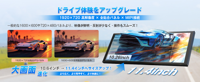 「OTTOCAST ScreenFlow」｜置くだけ・つなぐだけで大画面ナビ＆エンタメ(2)