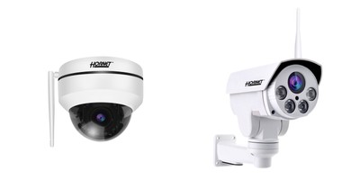 左:HC-220DH(ドーム型)、右:HC-202BX(バレット型)