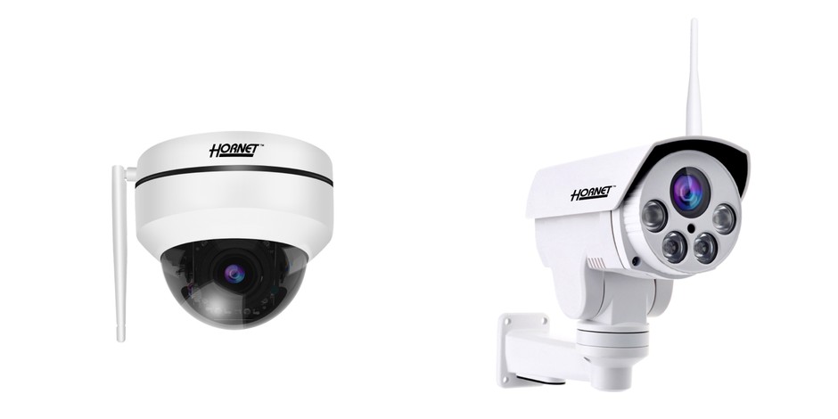 左:HC-220DH(ドーム型)、右:HC-202BX(バレット型)