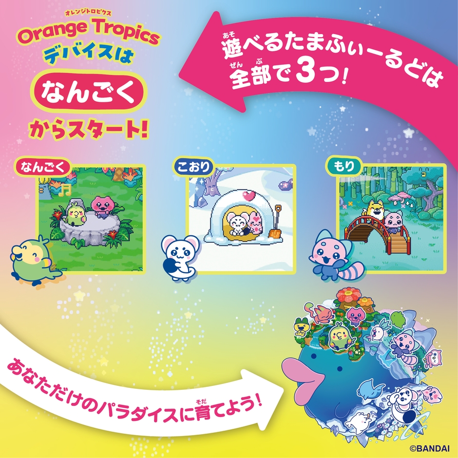 Tamagotchi Paradise - Orange Tropics　フィールド