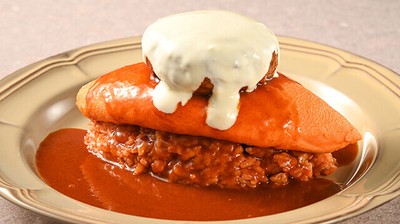 名物!ダブルチーズハンバーグオムライス