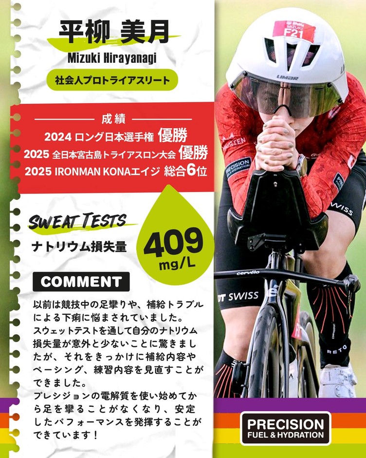 プレシジョンサポート　平柳美月選手