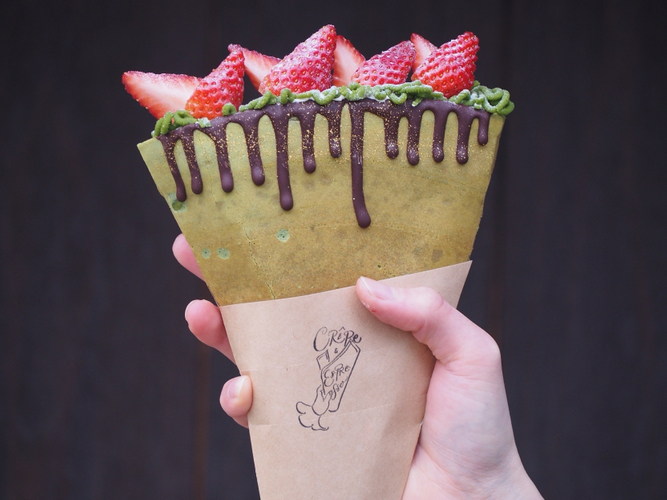 夏イチゴと抹茶モンブランメルト