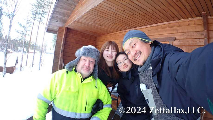 北極圏のおっちゃん達ともサウナ交流