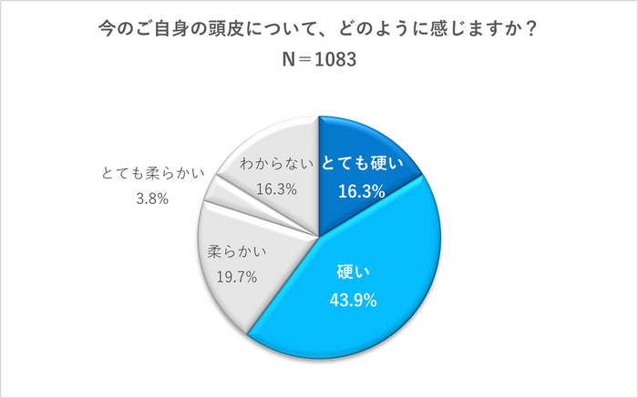 今のご自身の頭皮について、どのように感じますか?