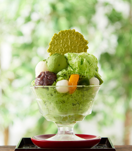 宇治抹茶パフェ氷