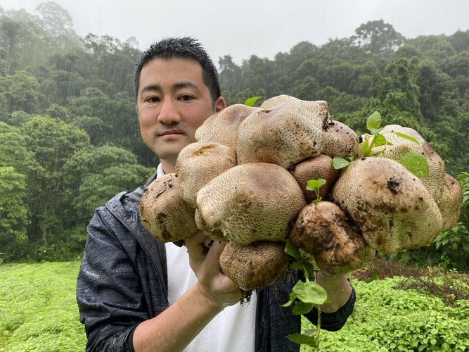 キング・アガリクスと東栄新薬社長 元井 章智