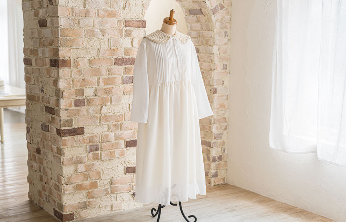 オーガンジーの薄物縫いも